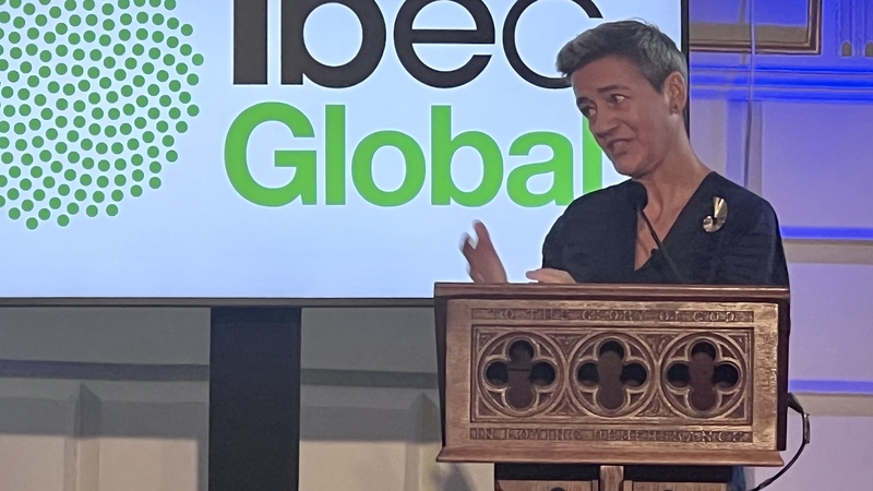 European Commission Executive Vice-President Margrethe Vestager, in Dublin today, said there is no sense of a grudge over the Apple tax case