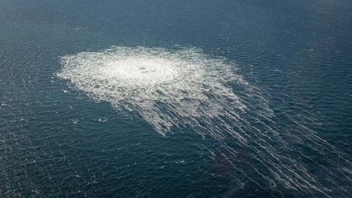 Swedish and Danish authorities have been investigating four holes in the Nord Stream pipelines (Credit: Danish Defence)