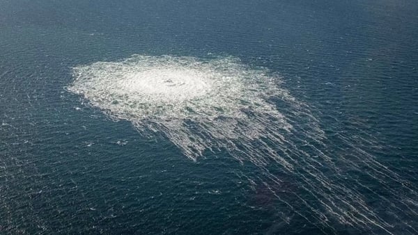 Swedish and Danish authorities have been investigating four holes in the Nord Stream pipelines (Credit: Danish Defence)