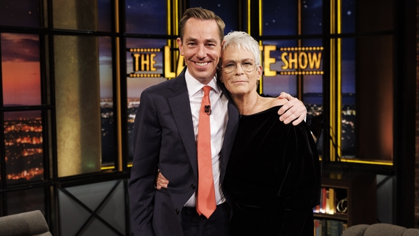 Ryan Tubridy and Jamie Lee Curtis