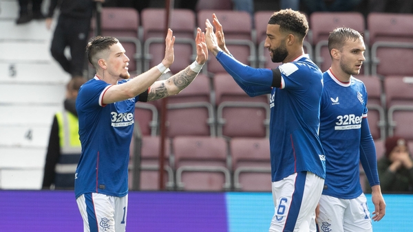 Ryan Kent celebrates making it 4-0