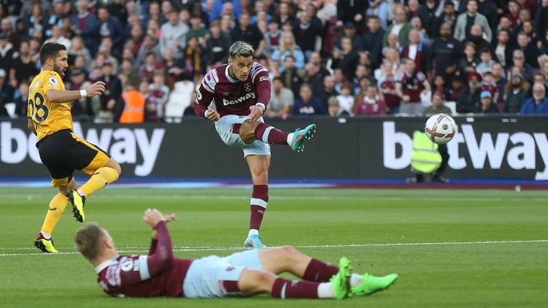 Gianluca Scamacca scores his side's opener