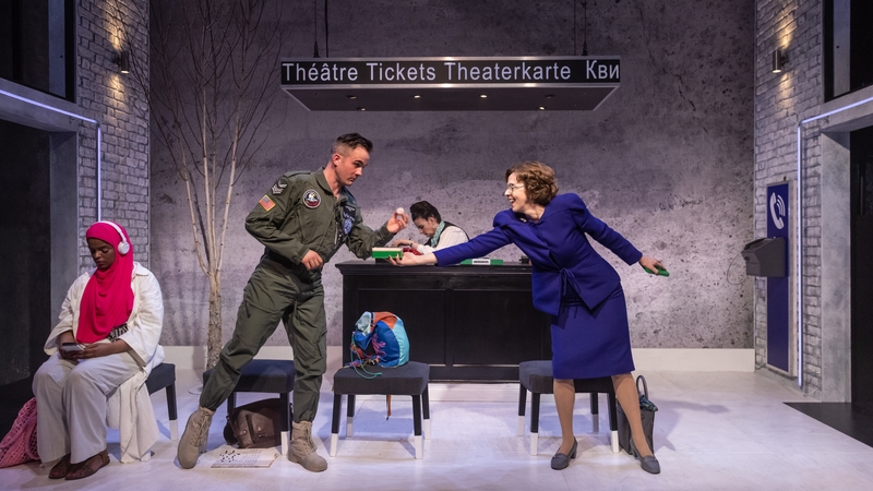 Naima Swaleh, Fionn Ó Loingsigh, Anna Healy (behind) & Fiona Bell in 'The Last Return' (Pics: Ste Murray)