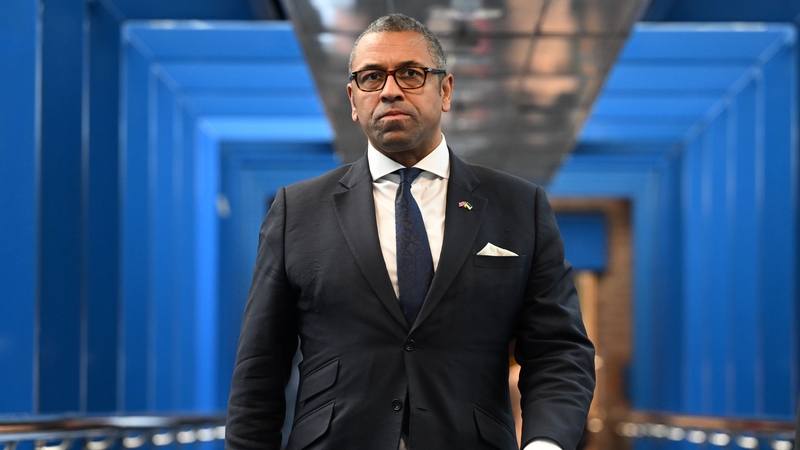 James Cleverly at day three of the Conservative Party conference in Birmingham, England, today