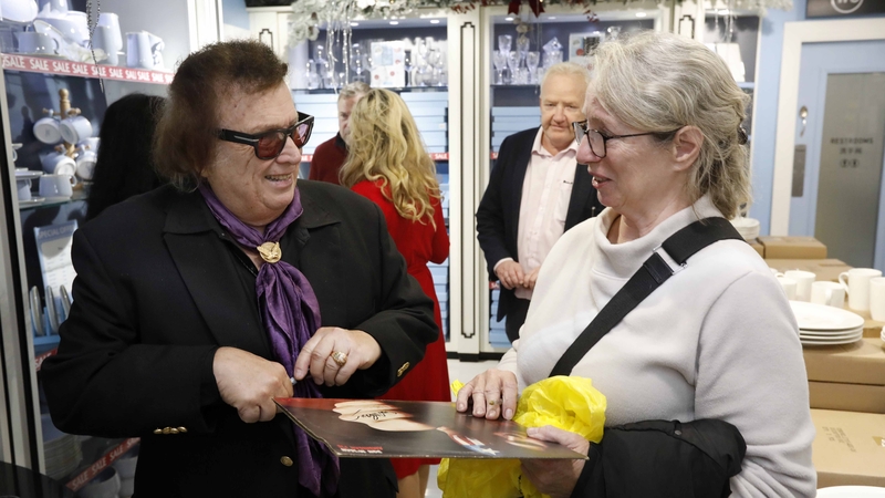 The artist signed albums and chatted to excited fans who travelled from all over the country to meet him