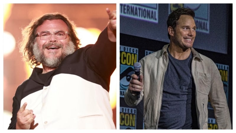 Jack Black and Chris Pratt face off as characters in the new trailer for the upcoming Super Mario Bros film.