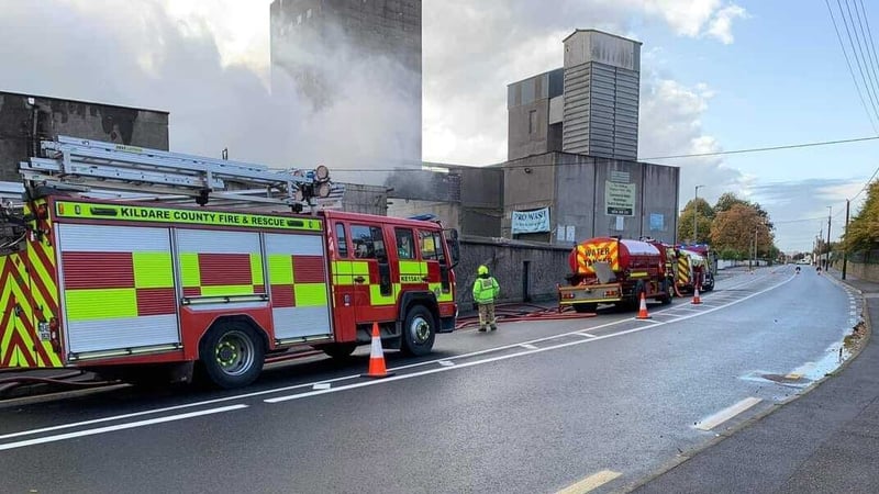 The fire broke out at around 2am on the Kilkenny Road (Pics: Chris Nolan)
