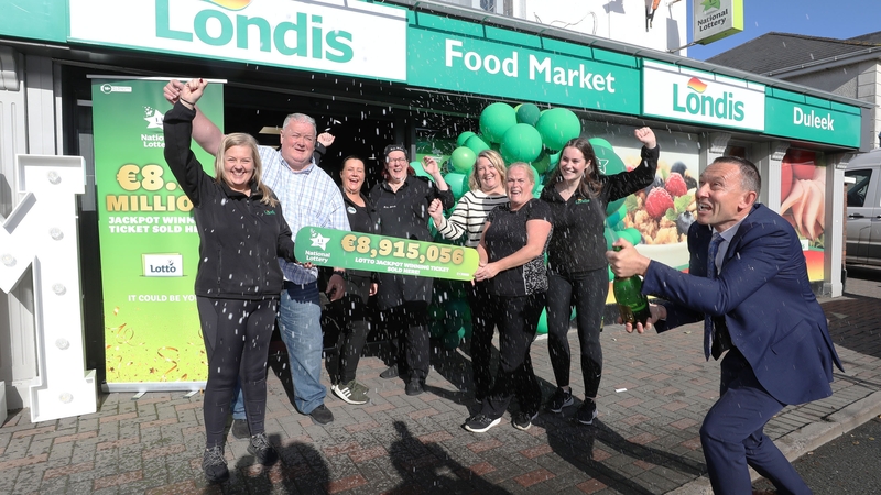 Store owner Seamus Lowthe said it is 'complete magic' to have sold the ticket