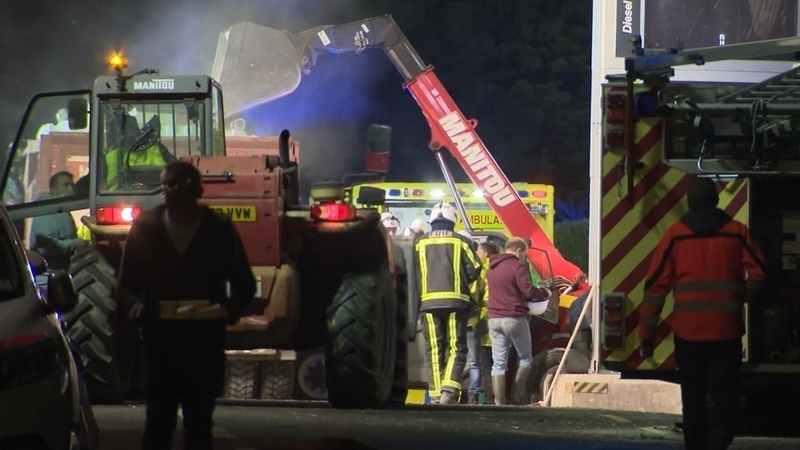 The Applegreen service station in Creeslough was the scene of an explosion shortly after 3pm this afternoon