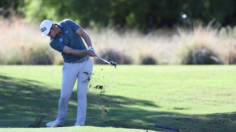 Seamus Power plays his shot from the tenth fairway at TPC Summerlin