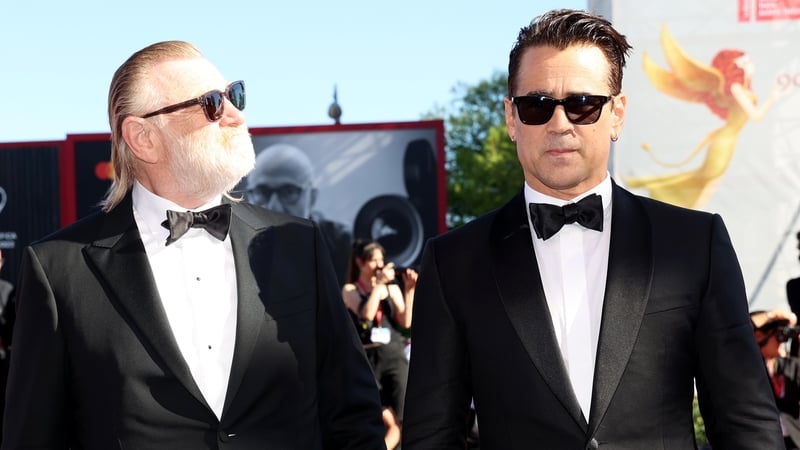 Brendan Gleeson and Colin Farrell - seen here at the Venice International Film Festival last month - are back on screens in The Banshees of Inisherin