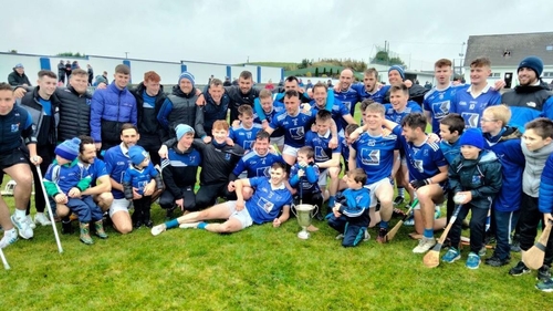 The victorious Tooreen panel celebrate their fifth county title in the last six years