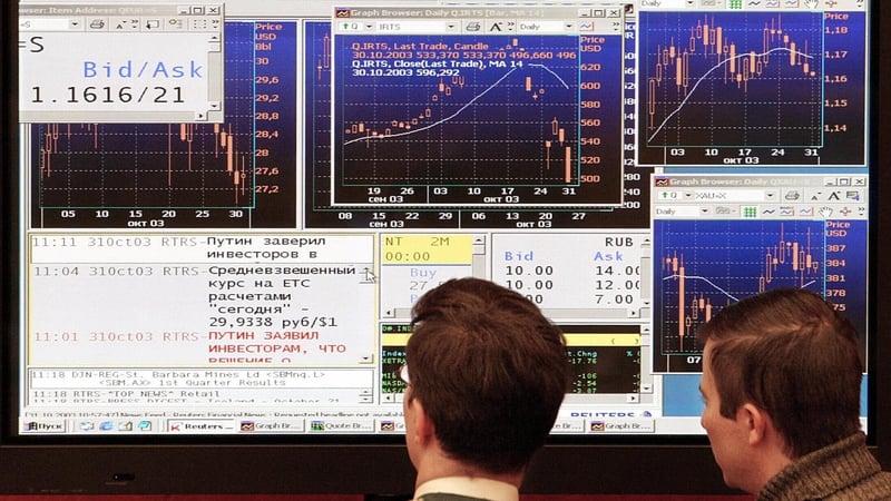 The benchmark rouble-denominated MOEX index briefly fell below the 1,800 mark for the first time since Moscow sent troops into Ukraine on February 24