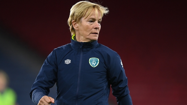 Vera Pauw during a Republic of Ireland training at Hampden Park