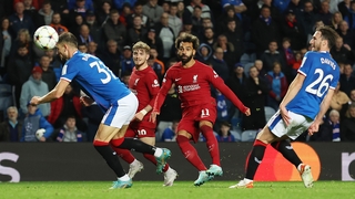 Salah on his way to a six-minute hat-trick