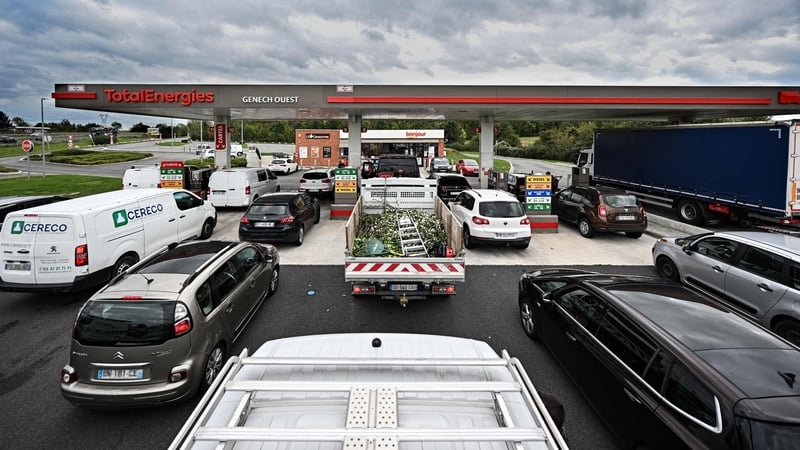 About one in three petrol stations throughout France has not been supplied as they should have been in the last few days