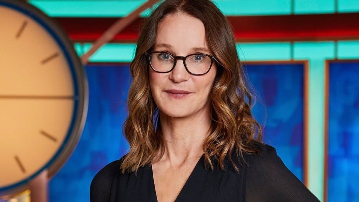 Susie Dent with her new debut novel 'Guilty by Definition'