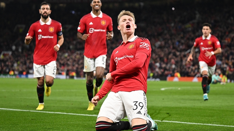 Scott McTominay celebrates his dramatic winner
