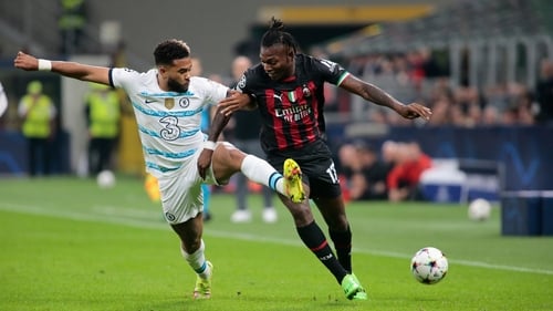 Reese James in action against AC Milan