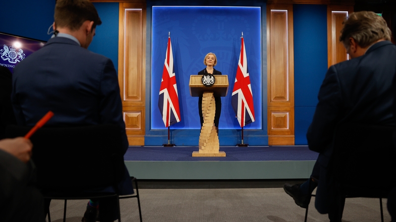 Liz Truss made a statement in Downing Street this afternoon confirming the U-turn