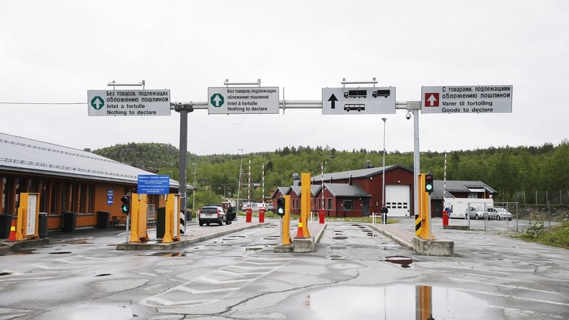 The Storskog Boris Gleb border crossing between Norway and Russia