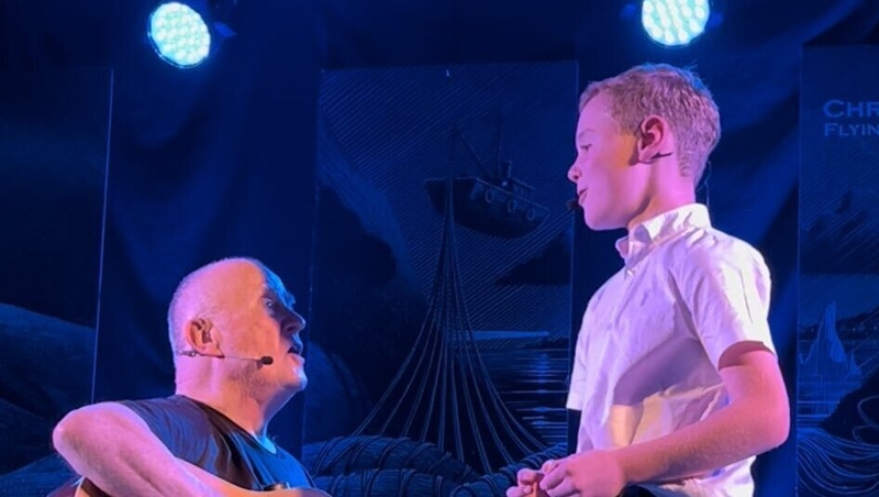 Míceál Bennett from Mullaghbawn joins Christy on stage