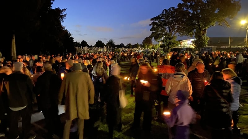 The vigil was held at Deansgrange Cemetery
