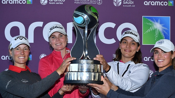 Johanna Gustavsson, Jessica Karlsson, Karolin Lampert and amateur Jennifer Rosenberg won the team trophy (Pic: Ladies European Tour)
