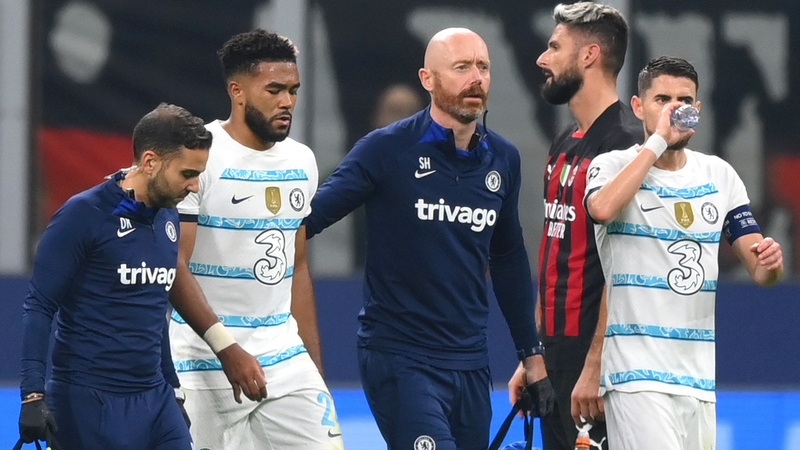 James limps off at the San Siro