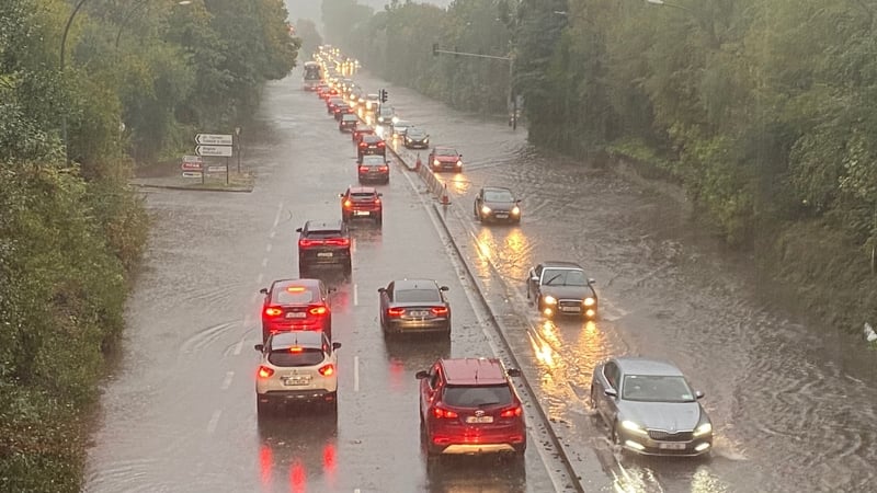 Parts of Cork were hit by flash flooding yesterday