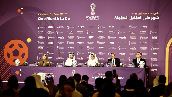Qatar World Cup and FIFA officials spoke to the media with one month until the start of the competition