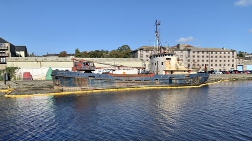 Hebble Sand partially sank last month and had to be refloated