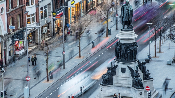 O'Connell St, where the fight for Irish freedom was focused, is ostensibly Ireland's Champs-Élysées