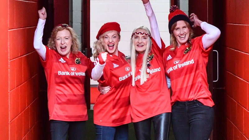 Red Army: (L-R) Joan Sheehy Frances Healy Claudia Carroll and Cora Fenton (Pics: Darren Ryan)