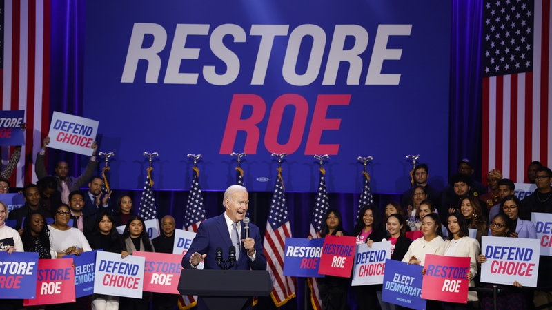 Joe Biden speaking at a Democratic National Committee event today