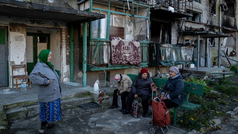 Lorg na cogaíochta, Lyman, Donetsk, 17 Deireadh Fómhair 2022