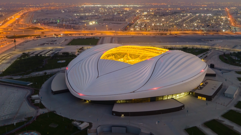 Al Janoub stadium in Al Wakrah, Qatar, one of the host venues for the World Cup