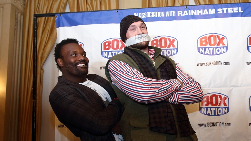 The English duo, pictured in 2014, will meet for a third time, with Fury already securing two comprehensive victories