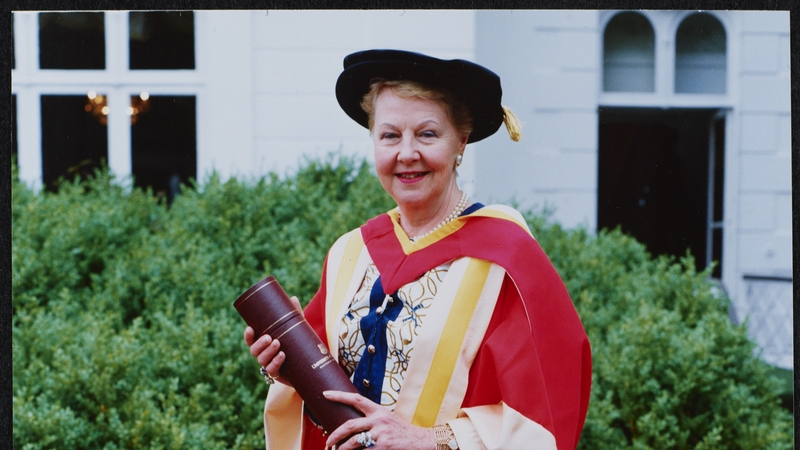 Dr Miretta Hanley Corboy at a conferring ceremony at the University of Limerick