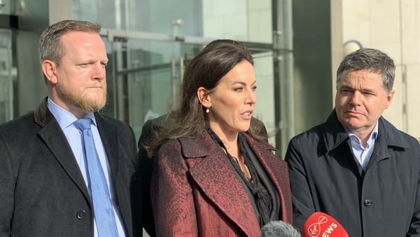 Jennifer Carroll MacNeill pictured outside court today