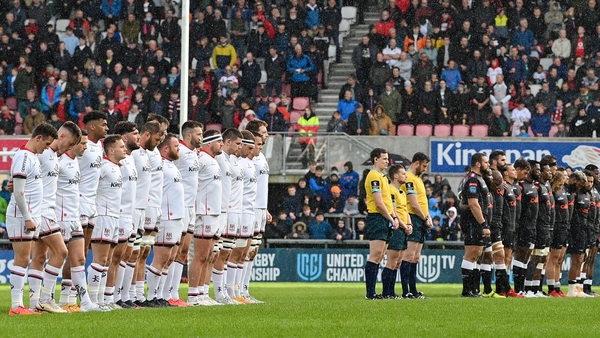 Ulster and the Sharks were due to face each other on Saturday evening