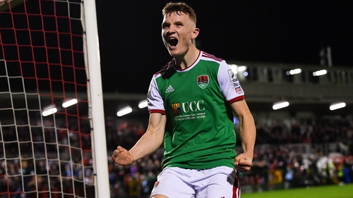 Mark O'Mahony of Cork City celebrates