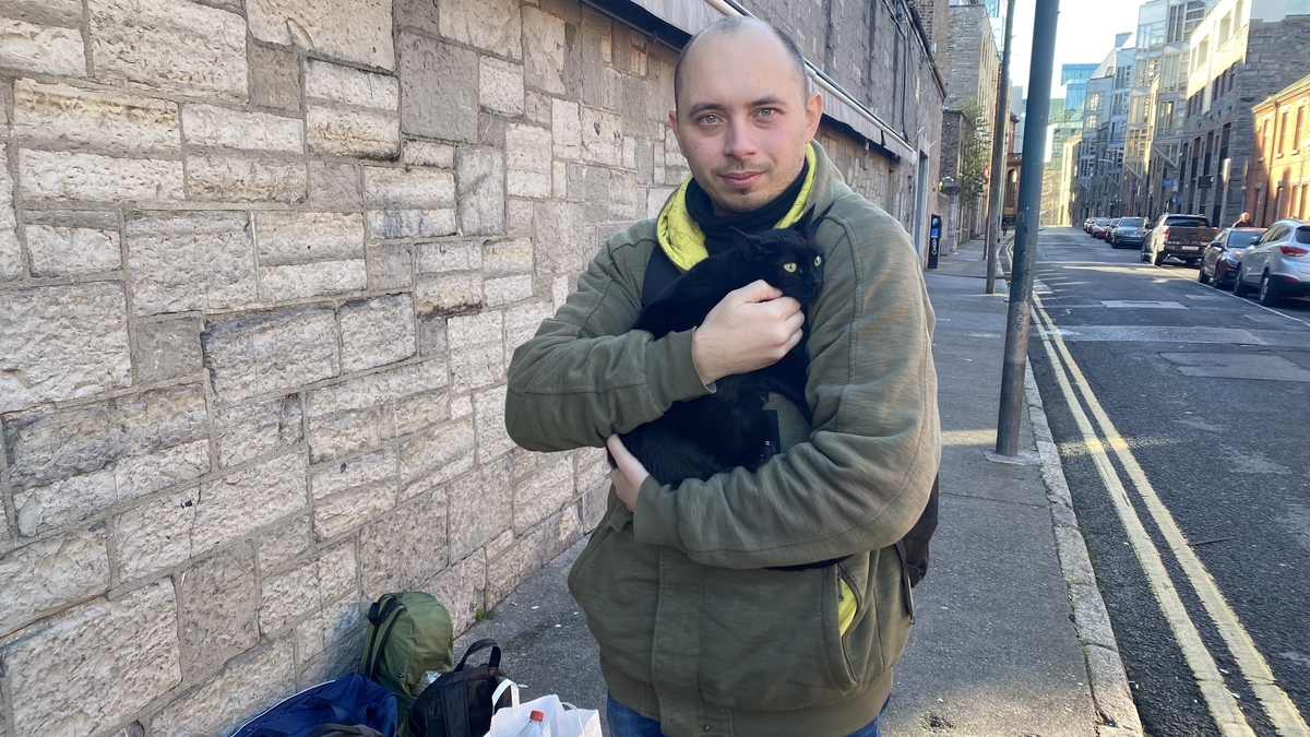 Ukrainian refugees forced to sleep at Dublin Airport