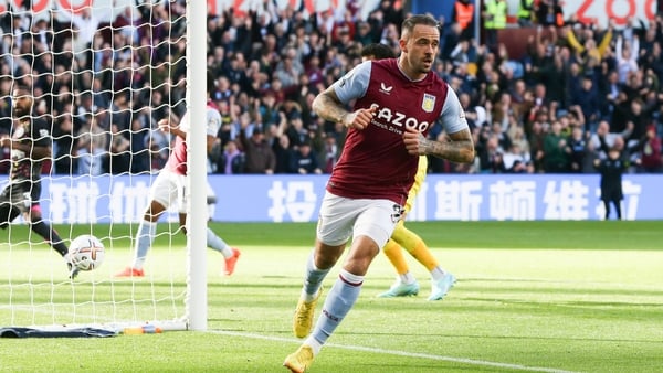 Aston Villa's Danny Ings celebrates