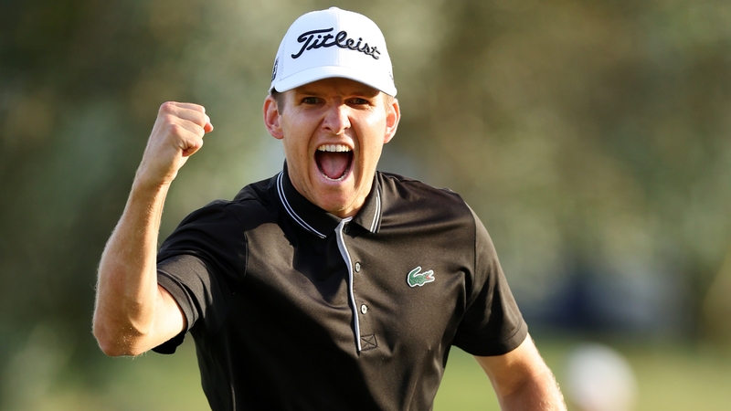 Yannik Paul celebrates his remarkable victory