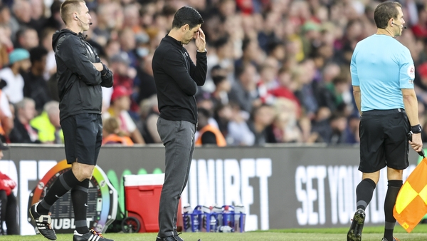Mikel Arteta's team's lead was cut this weekend