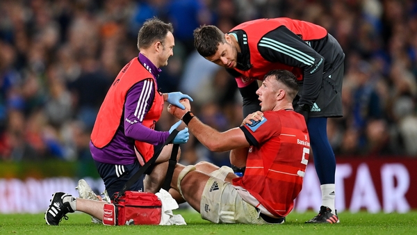 Thomas Ahern was one of several Munster players who picked up knocks during Saturday's defeat