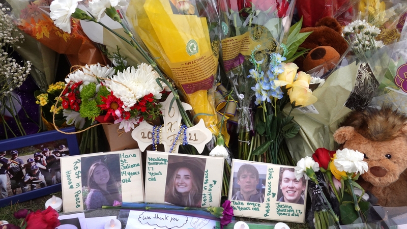 Four students aged between 14 and 17 were killed in the shooting