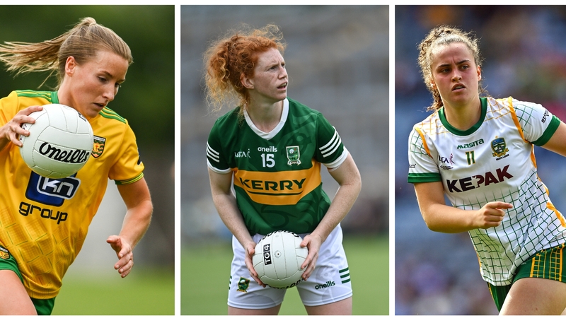 Niamh McLaughlin (L), Louise Ní Mhuircheartaigh and Emma Duggan are up for the top award