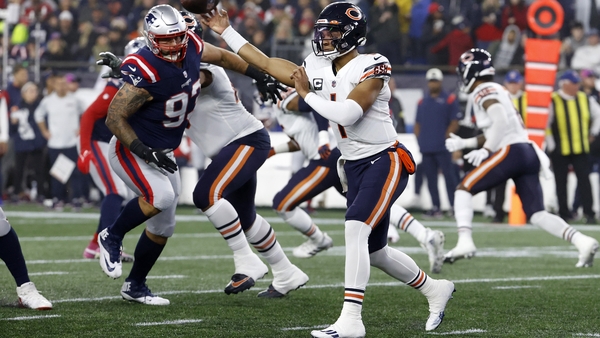 Justin Fields impressed against the New England Patriots